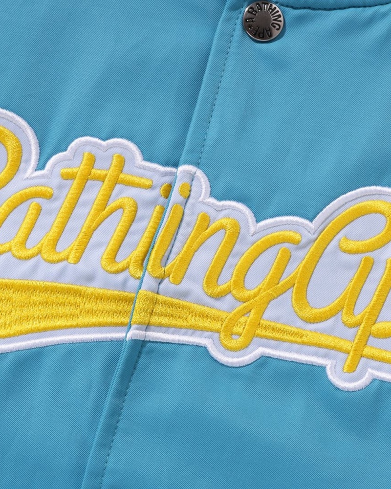 Vêtements D'extérieur Bape Bathing Ape Patch Stadium Bleu Clair Enfant | VTT-54913914